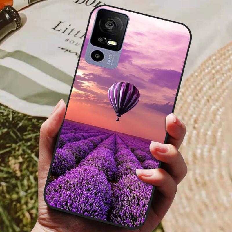 Para TCL 40R Funda Trasera de Silicona Funda para Teléfono para TCL 40 R 5G Fundas 6.6" TCL40R 5G T771K T771K1 T771H T771A Parachoques Suave coque