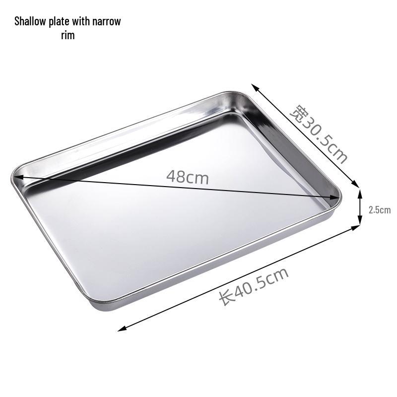 304 Stainless Steel Square Baking and Serving Tray