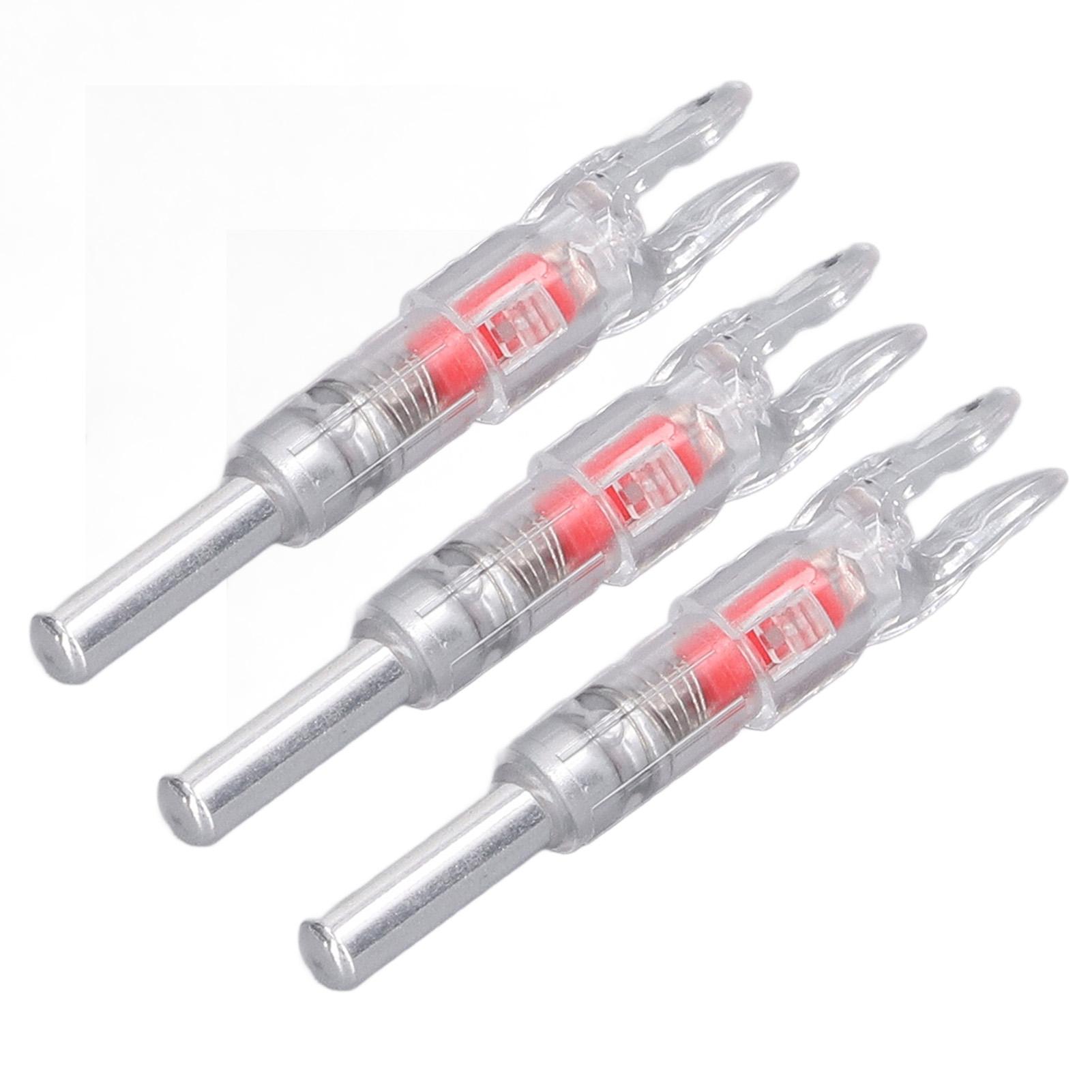 3 STuks Verlichte Nocks voor s Automatische Verlichting 6,2 mm Binnendiameter Pijlshaft Lichtgevende Staart voor Buiten