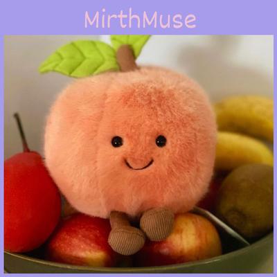 Adorable Muñeco de Peluche de Melocotón Lindo Dibujo Animado Juguete Relleno Figura Decorativa Para Regalos