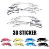 Goods Land GD-STDKR-SV Universal 3D Sticker Skull Skull Motorcycle Tank 3D Decal Sticker for Cars Cars Cool Stylish Plated