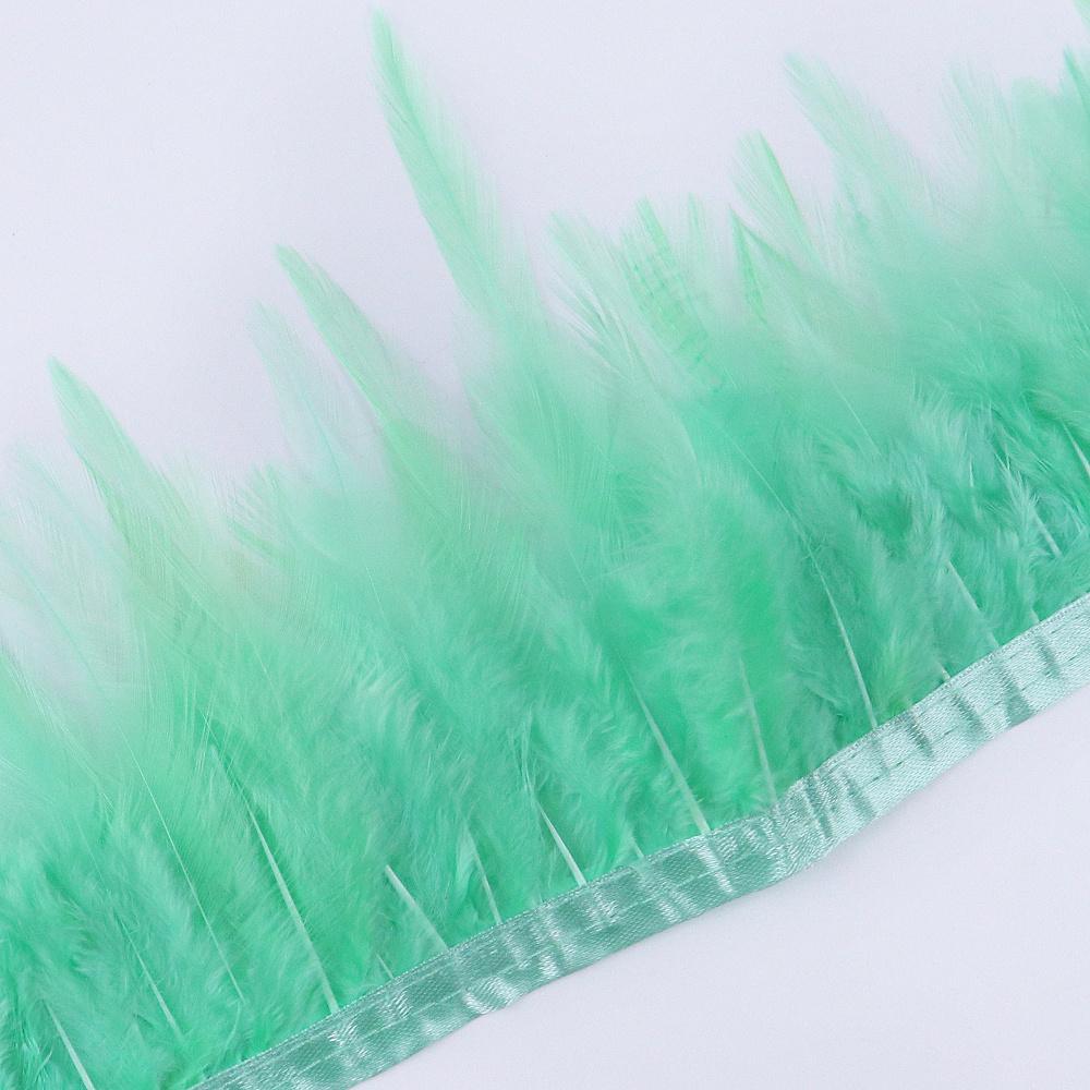 2/5/10 Yards Fluffy Rooster Feather Ribbon Trims 8-12Cm Cock Feathers Fringe Christmas Party Dress Sewing Accessory Plumes Craft