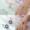 Copper Original Pink-Winged Angel Cross Green Garland Girl Pendant Charm Beads Fit Bracelet Women Diy Fine Gift Accessory