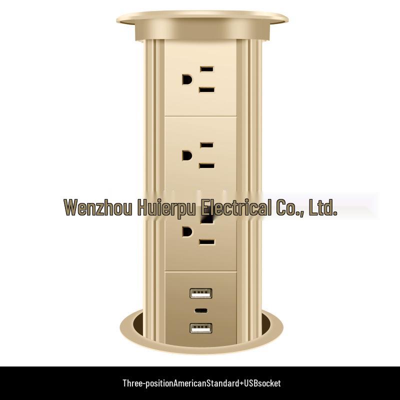 SJ Automatic Pop-Up Kitchen Island Power Socket