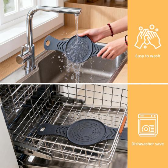 Tappetino Riutilizzabile per Cottura in Silicone Alimentare, Sling per Pane, Tappetino Antiaderente per Forno con Bilancia Dimensionale, Manico Esteso, Tappetino per Cottura Lievito Madre per Pane Pizza