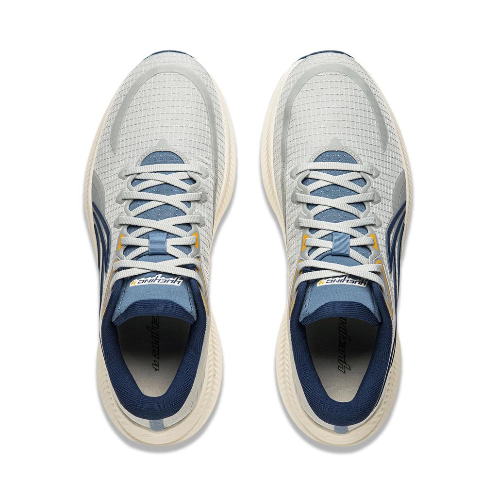 New LiNing Yueying 4 Anti-Slip Wear-Resistant Low-Top Sprint Running Shoes Men's Gray Blue ARHU021-12