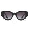 Meadow Grey Gradient Oval Ladies Sunglasses Be4390 30018g 47