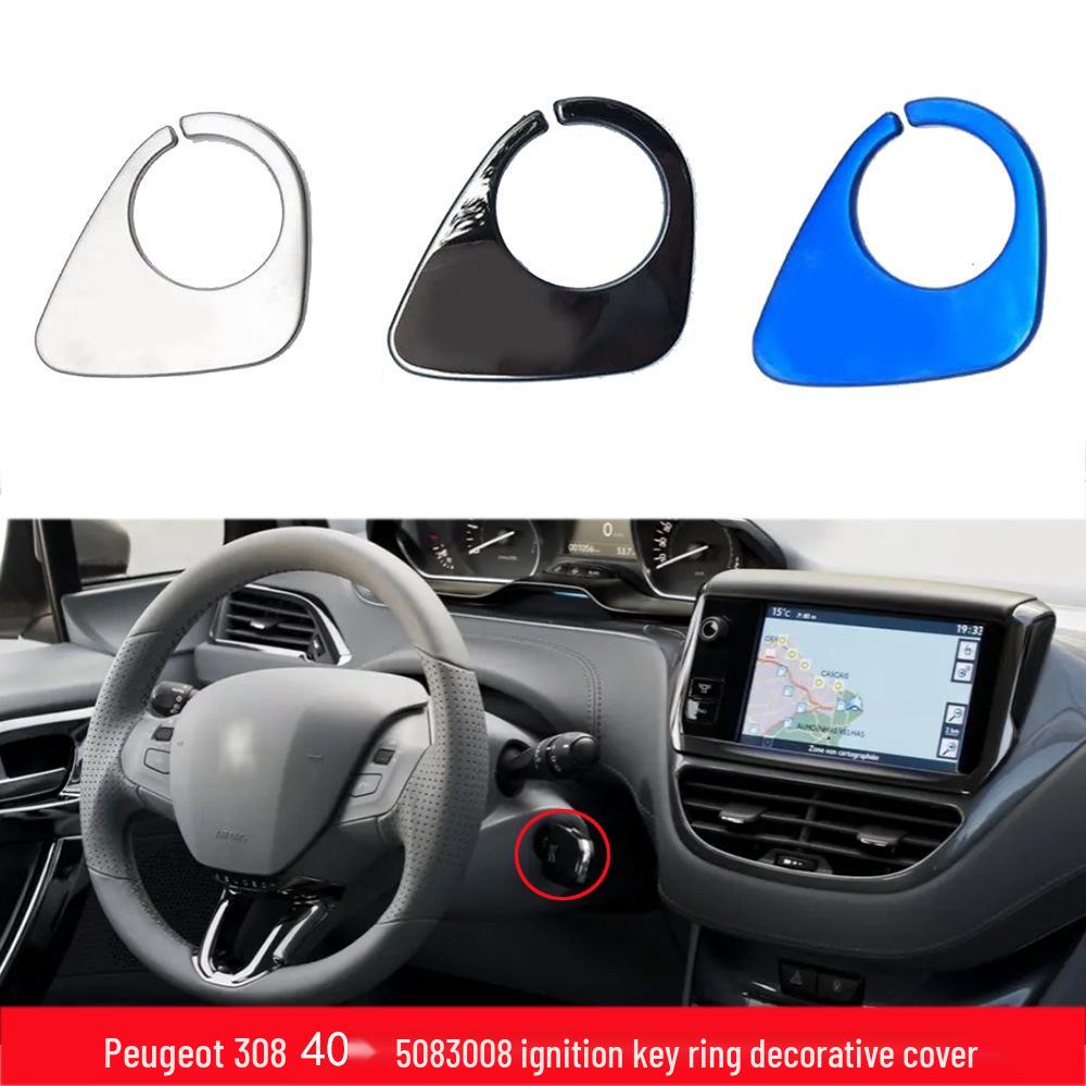 Dekorativt tenningsnøkkelringdeksel for Peugeot 308/408/508/3008