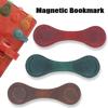 Magnetic Bookmark PU Leather Book Marker Clip Vintage Notebook Marker DIY Bookmarks for Men Women