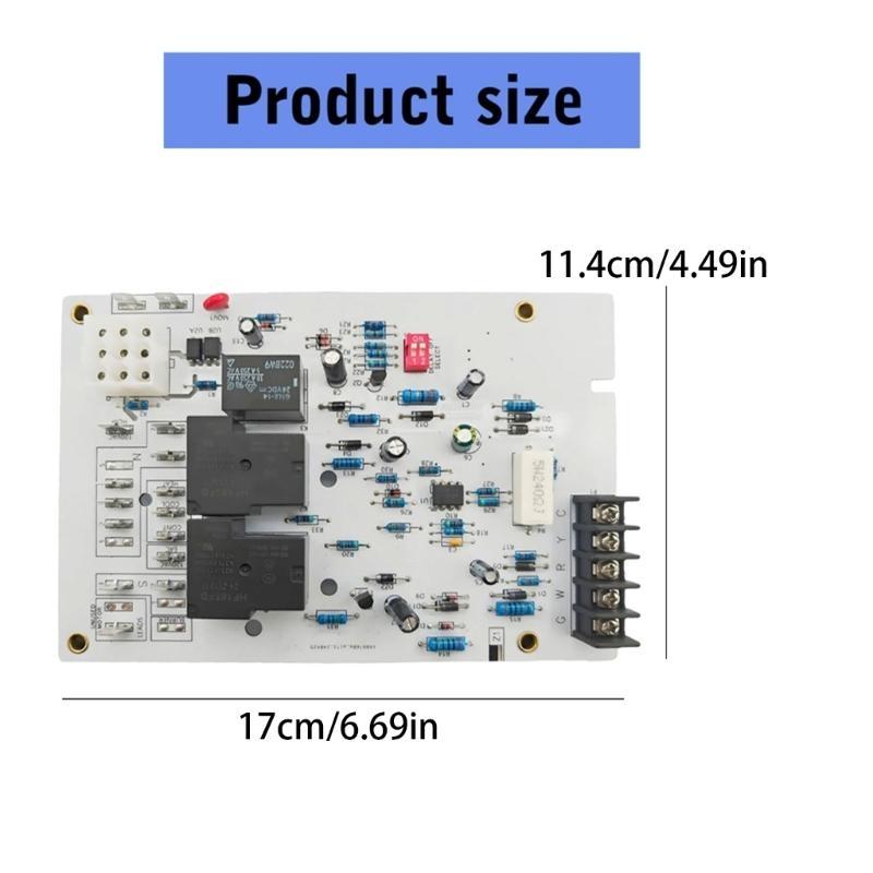 Multifunction Fan Timer Circulating Air Blower Control Board Replacement for Oil Improved Heating Consistency