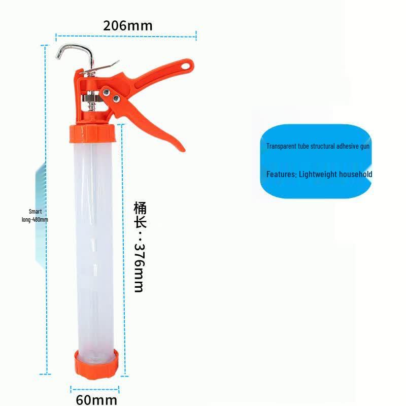 HNYH Caulking Gun with Dual-Purpose Nozzle