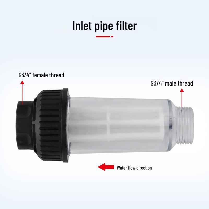 G3/4 Karcher High-Pressure Washer Clear Threaded Filter/Connector/Strainer Set Component