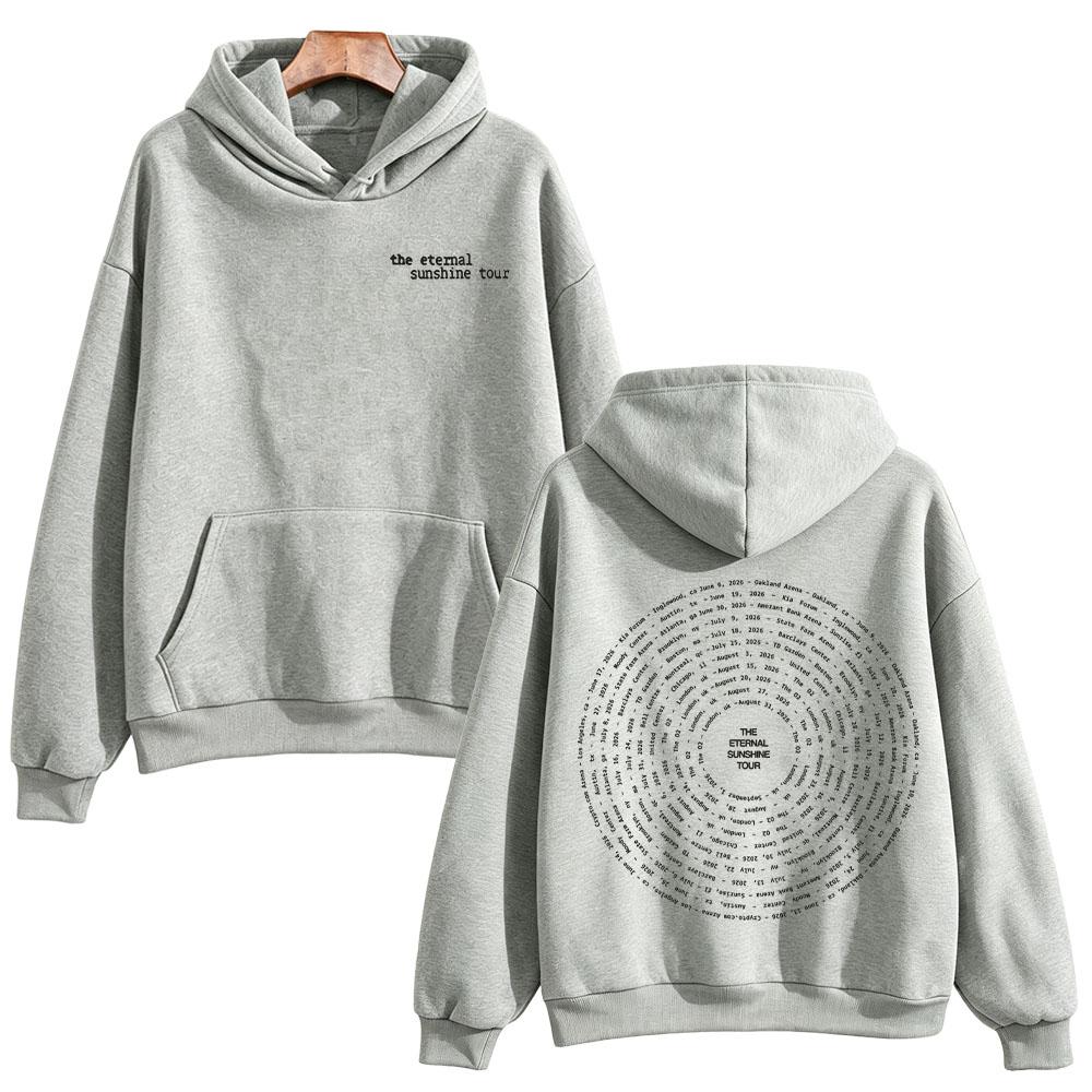 Sudadera Eternal Sunshine Tour Swirl 2026 Ariana Grande Sudaderas High Street Moda con Capucha Mangas Largas Jerséis Unisex