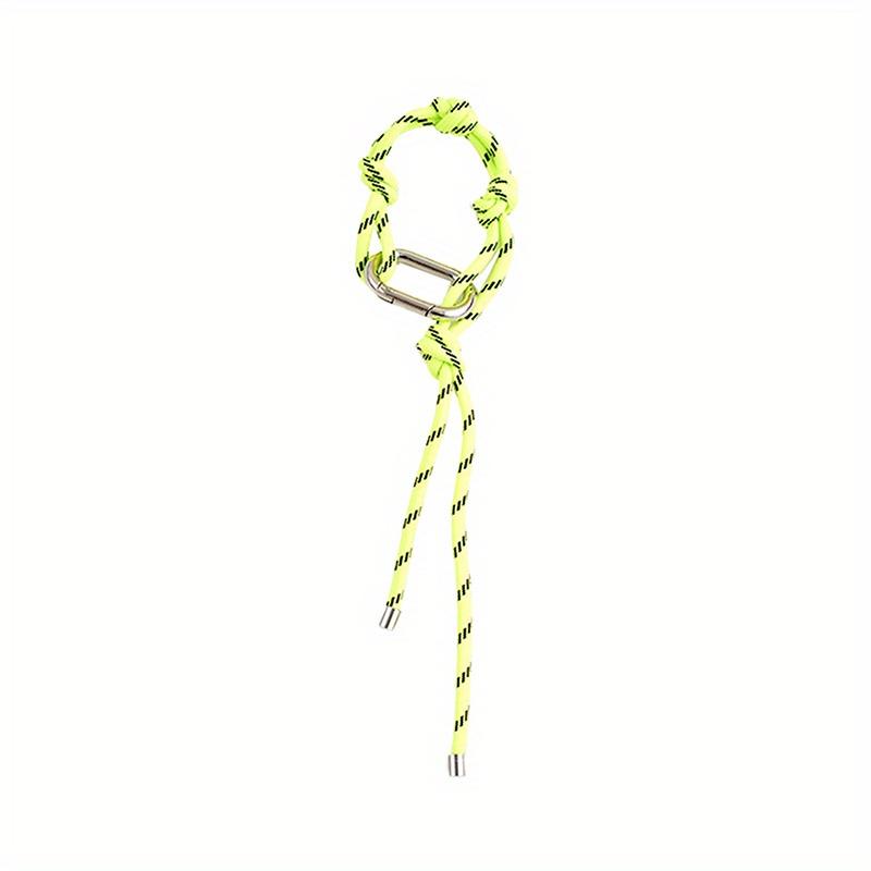 Fashion Nylon Handmade Rope Couple Style Hand and Feet Chian Vintage Keychain Bag Pendant Decoration with Free Key Buckle