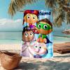 Custom Name Ultra-Soft Beach Towel with Super Why Theme,Ideal for Pool - Camping, Diving - Perfect Travel Essential, Vibrant Beach Towel.