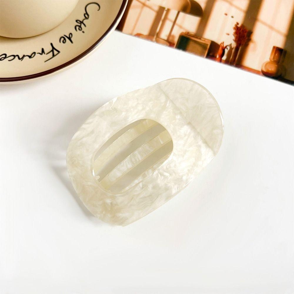 Hair Accessories Leopard Hair Claw Elliptic Shape Acetate Barrettes Acetic Acid Hair Clip  Women