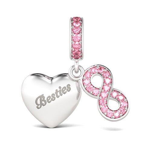 New Trinkets 925 Pure Silver Pink 8 Wings Sunflower Pendant Beads fit Original Charms Bracelet DIY Women Jewelry
