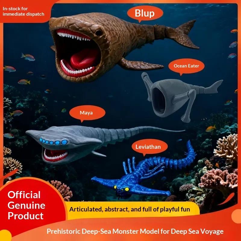 Oficjalny Autentyczny Głębinowy Gigantyczny Potwór Morski, Model Potwora Morskiego, Zabawka Morska Zjadaczka, Abstrakcyjna Ozdoba na Biurko, Prezent Urodzinowy