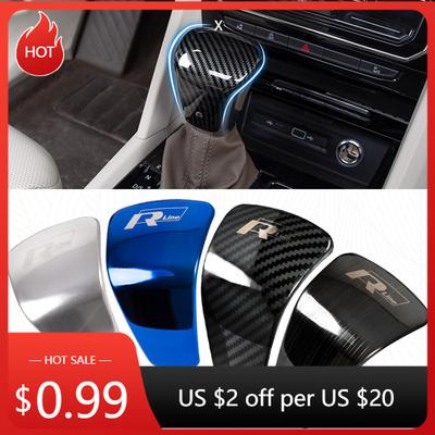 Für VW VOLKSWAGEN 2026 Neue 3D-Metall-Automatikschalthebel-Dekorationsaufkleber Getriebe R-Linie Emblem Abzeichen Schalthebelgriffabdeckung Für V