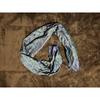 Used Paisley Pattern Stole, Gray Tones, with Fringe