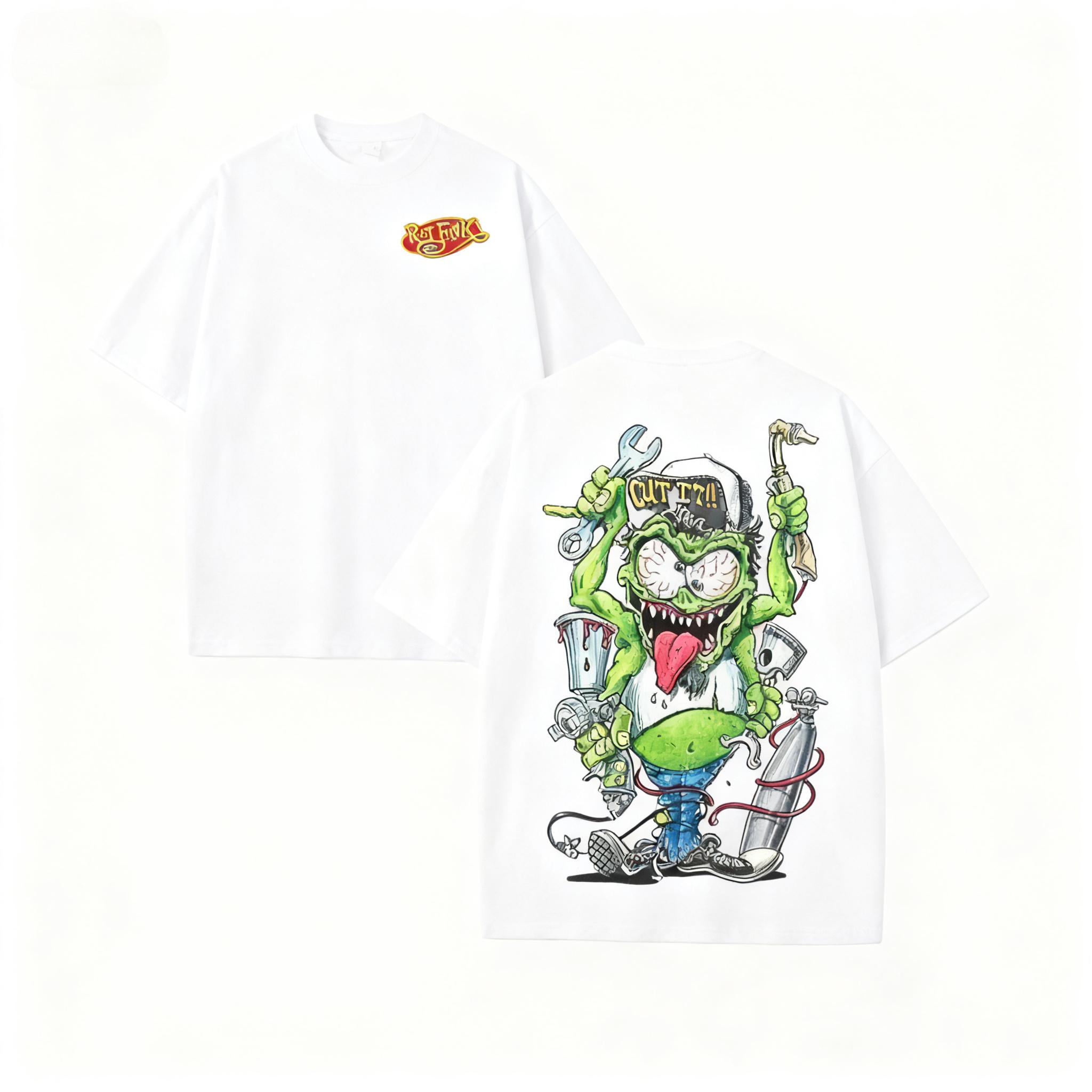 

Rat Fink Unisex T-shirt Premium Quality Organic 100% Cotton Mens Solid T-shirt. Both Men and Women Can Wear Short Sleeves 4XL