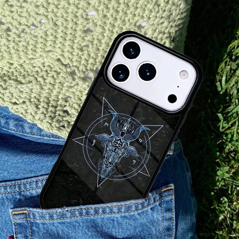 Pentagram 666 Demonic Satanic mobile phone case Compatible with IPhone 17 16 15 14 13 12 11Pro Max 17 Air cover
