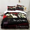 3D Print Cartoons Black Stone NANA Manga Bedding Set Printed With Pillowcase Duvet Cover Soft Queen King Size Bedclothes Home