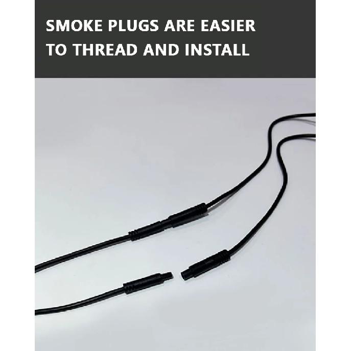 4PCS automotive universal clip LED front grille light with wiring harness and fuse upgrade buckle grille light yellow