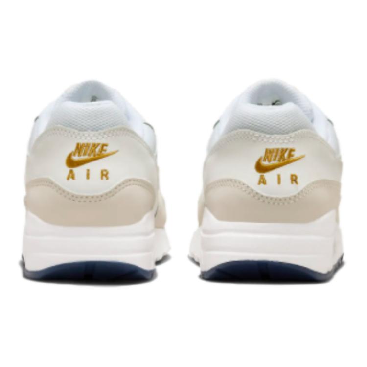 Nike Air Max 1 GS White Bronzine Kids Sneakers Barely-Volt Light-Orewood-Brown DZ3307-103