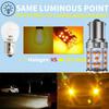 2pcs 7440/ 1156 150°/1156 180° LED Bulbs For Cars Turn Signal Lights Orange Amber Brake Light, Daytime Running Light