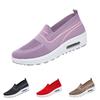 Women's Slip-On Knit Sneakers Lightweight Breathable Casual Shoes with Air Cushion Sole for Walking and Daily Wear
