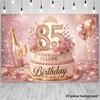 2D Pink Gold Background for Senior & Glam Birthday Parties