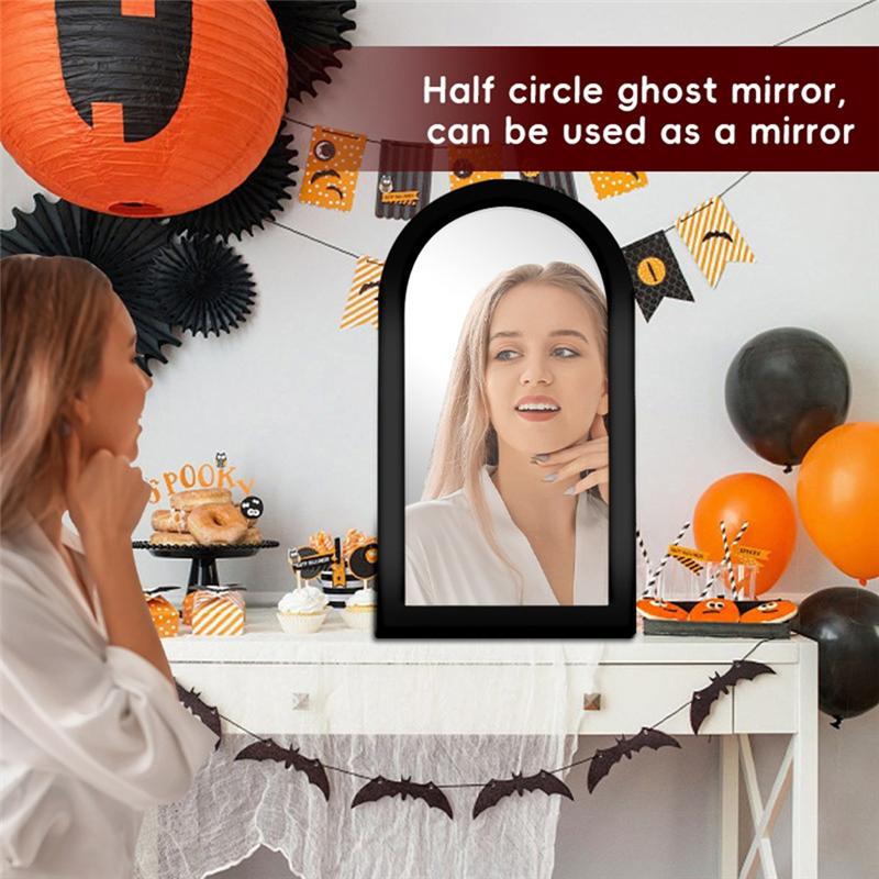 Halloween Ghost Mirror Hologram Ghost Witch Mirror With Creepy Eyes Spooky Scary Ghosts Halloween Decor