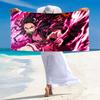 Nezuko Print Beach Towel, Large Soft Quick Dry Towel for Beach Camping Swimming