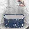 120CM Folding Bathtub Spa Bathtub Adult Children Swimming Pool Portable Plastic Bathtub Bath Bucket Insulation Bathing Bath Tub Double Drain 6 Layer
