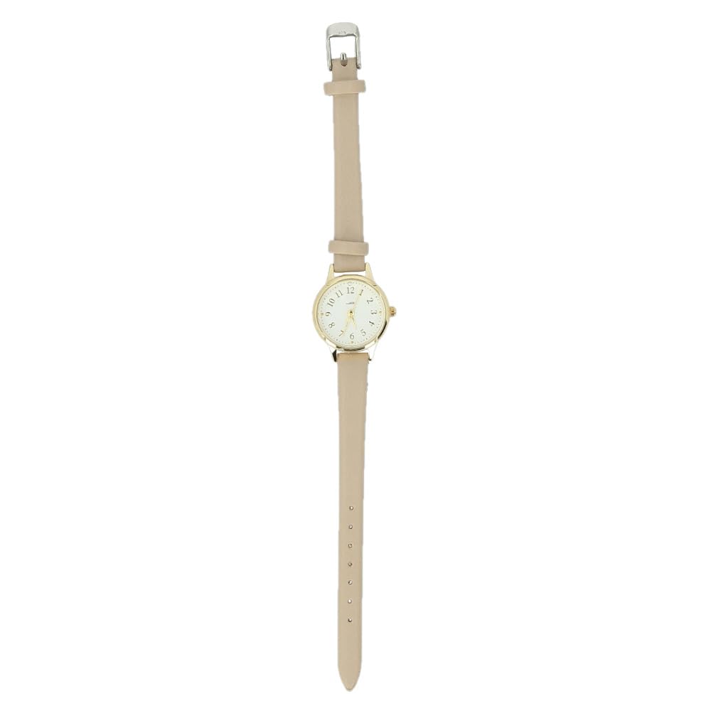 Fieldwork Analog Watch with Faux Gray Barrette, Leather, JN049-2, серый