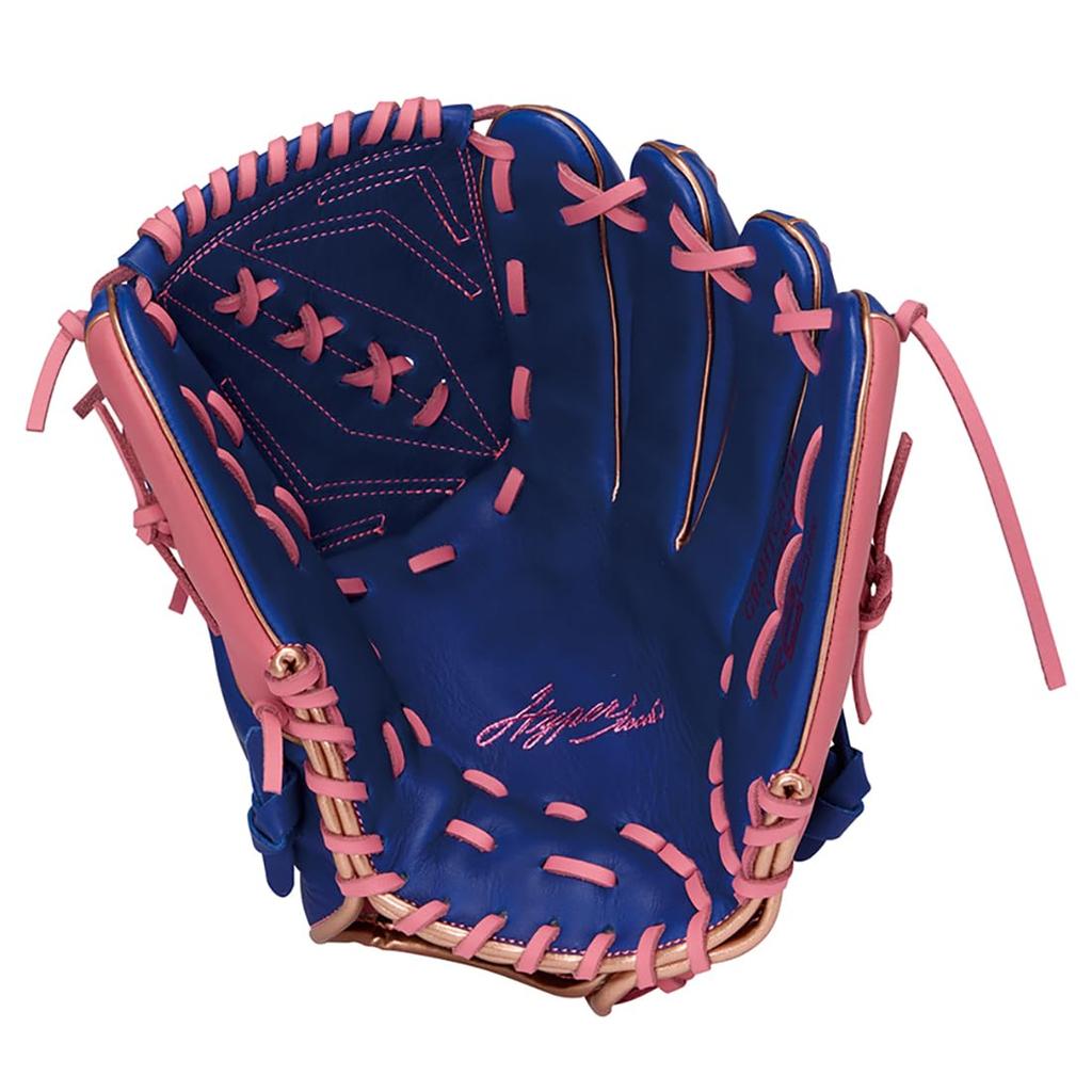 Rawlings HYPER TECH COLOR SYNC Baseball Throw Glove, Soft, Pitcher's, GR6HTCA15W, Indigo/Pink, 11.75 inches, Right-Handed