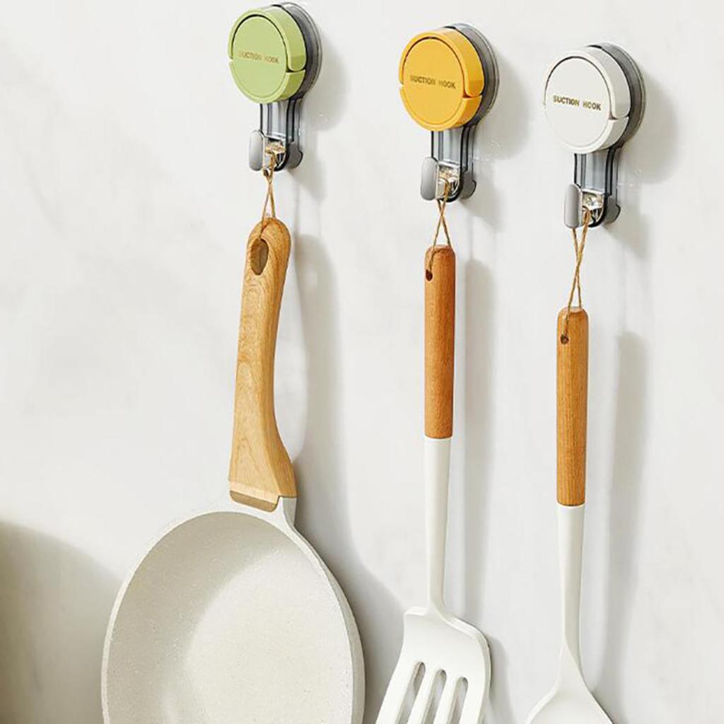 Ganchos de Sucção Poderoso Vácuo Sem Vestíg Sem Perfuração Ganchos Adesivos para Casa Banheiro Cozinha Atrás da Porta e Área do Vaso Sanitário