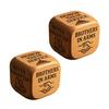 Wooden Quilting Decision Dice Office Stress-Relief Dice Funny Desk Work Dice Handmade Gag Gifts