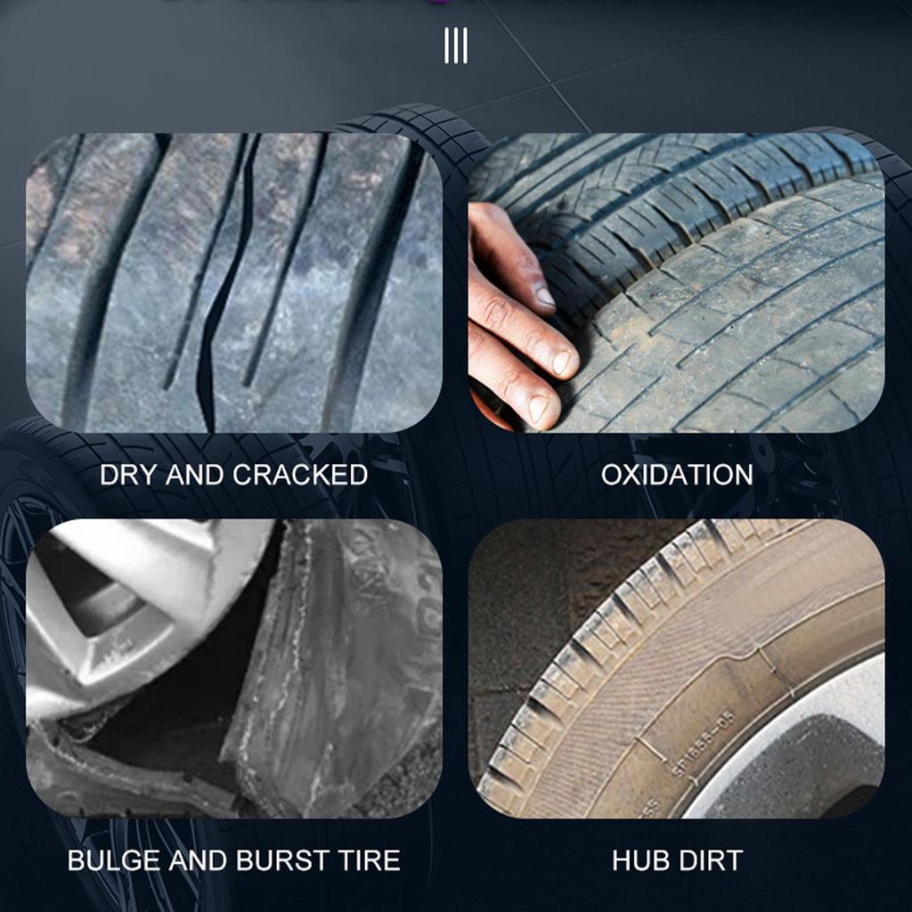 Car Tire Wax 100g Rims Brightener Cream Stain Dust Remover For Alloy Chrome Aluminum Rims On Car Truck SUV Vehicle RV
