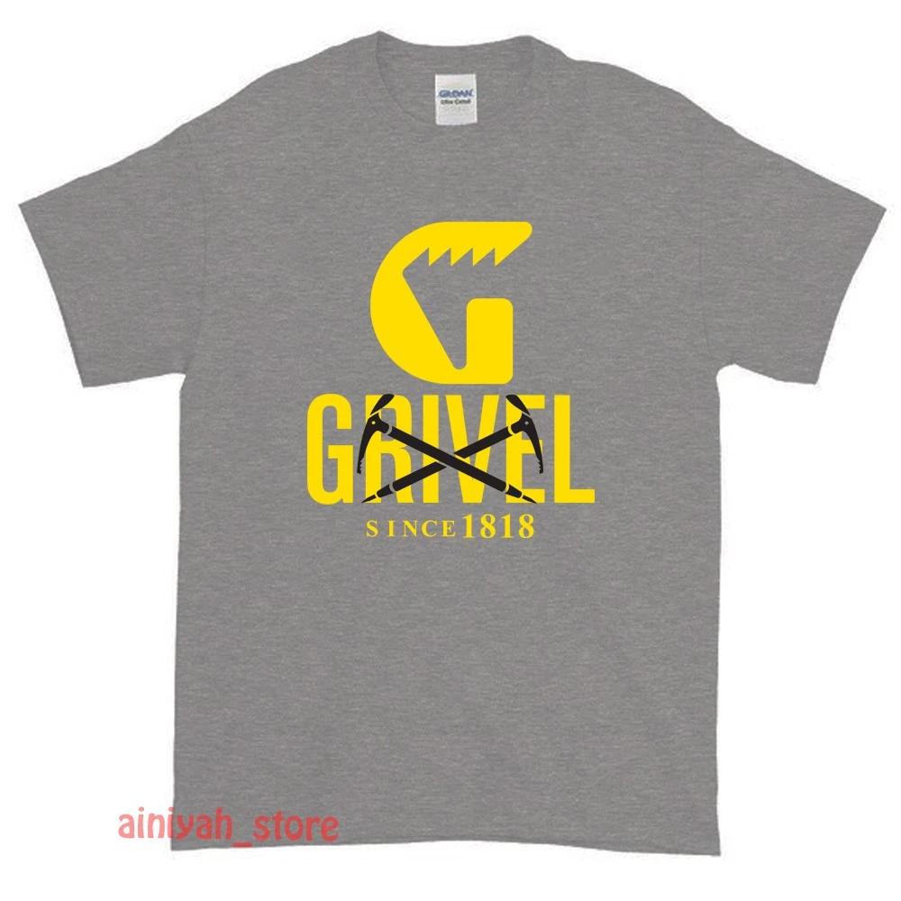 

New Grivel ice axe alpinist Logo Men s Funny T shirt USA Size S-XXL S
