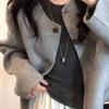 Minimalist Trendy Silver Color Bright Surface Teardrop-shaped Stainless Steel Pendant Necklace for Women Daily Commuting Jewelry