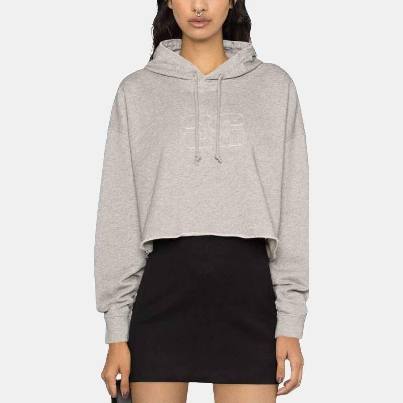 Ganni Ss23 Hoodie Women hoodies Gray T3567921