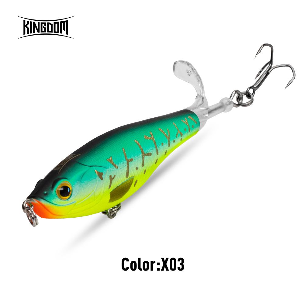 

Kingdom Propeller Topwater Рыболовные приманки 9 см 11 см Плавающие искусственные приманки Жесткий лоппер Мягкий вращающийся хвост Рыболовные снасти 9501-11g-X03