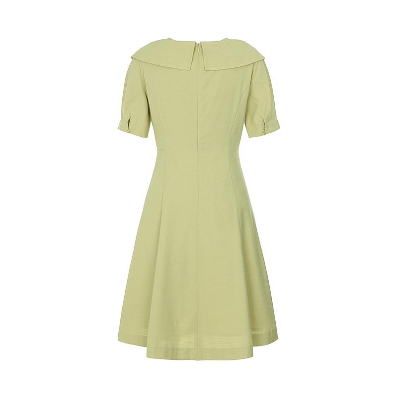 SOUP V-Neck Collar Flare Dress (Sz4Opm7)