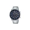 100 Meters Waterproof Solar Quartz Steel Strap Men's Watch Black Dial EQW-T650DB-1A