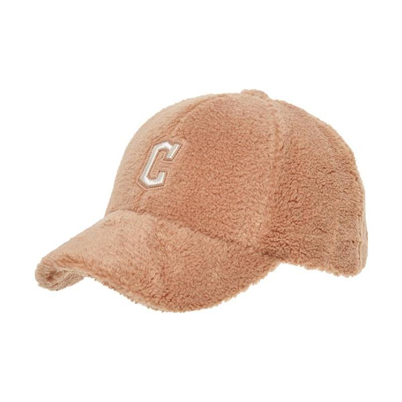 MLB Letter Jacquard Dekoration Baumwolle Schirmmütze Unisex Partnerlook Beige 3ACPWF236 braun