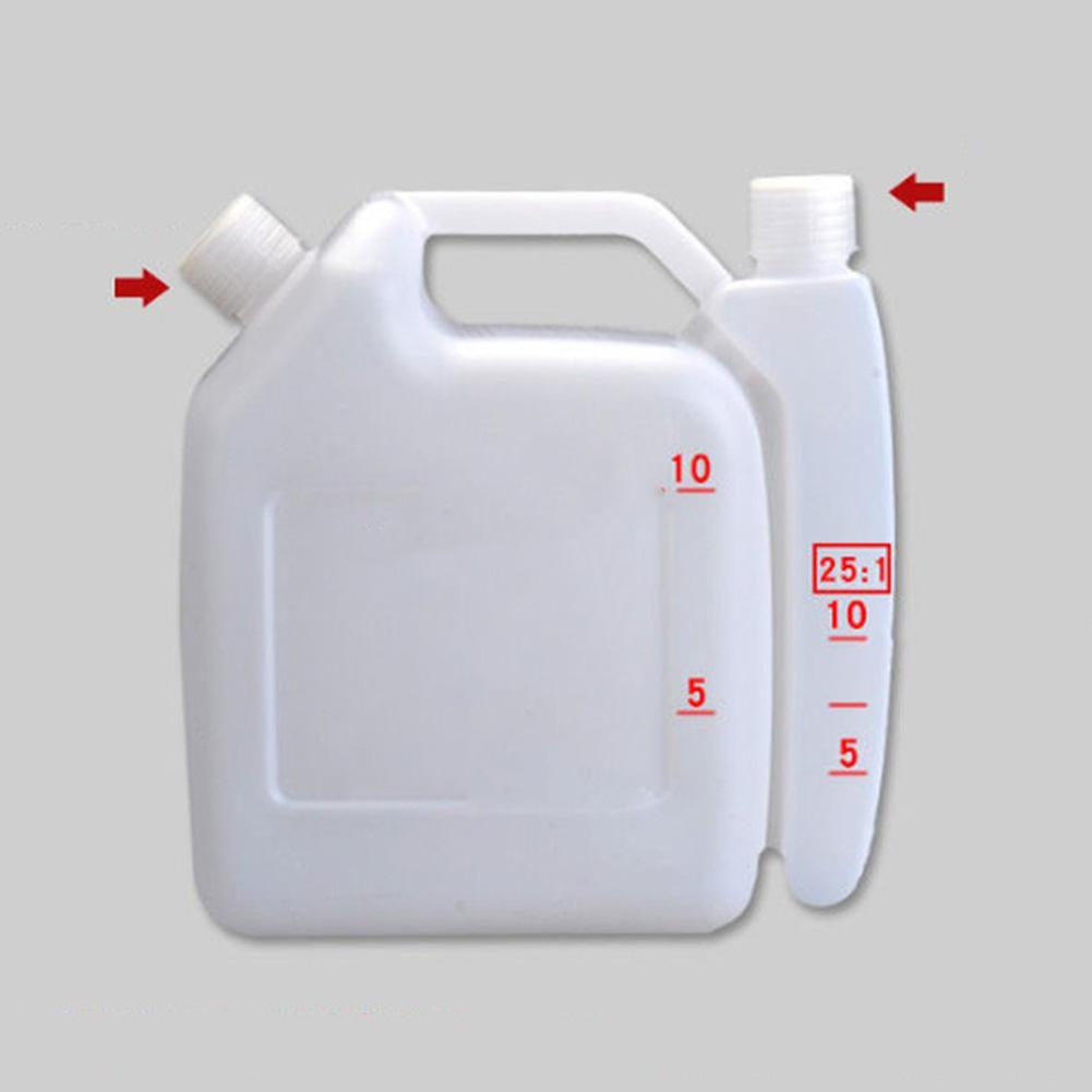 1.5/4L Oil Mixing Container 25:1 40:1 Dual-Compartment Oil Pot Petrol Fuel Mixing Bottle Tank Fuel Container For Chainsaws