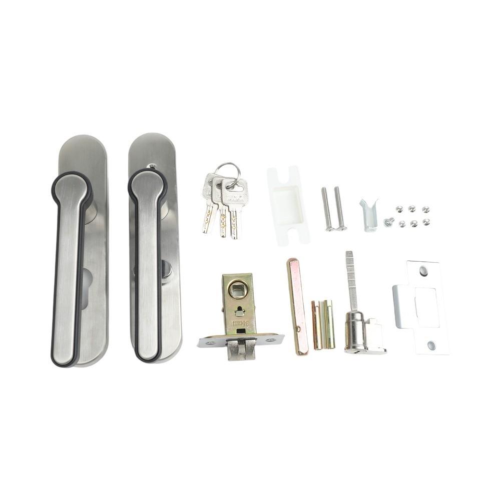 Security Focused Bathroom Door Lock Stainless Steel Construction for Longevity