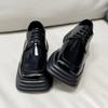 Small Leather Shoes Men'S Niche Design Sense Spring New Japanese Square Head Big Head Thick Sole Loafer Single Shoes 36763-T